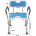 Marsdirw Shower Chair Bath Seat for Inside Bathtub with Arms and Back Up 330lbs
