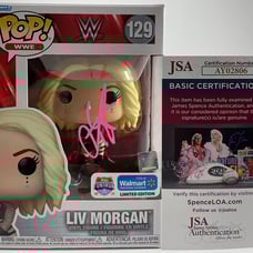 WWE Liv Morgan Signed Walmart Limited Edition Funko POP! B Autograph JSA COA