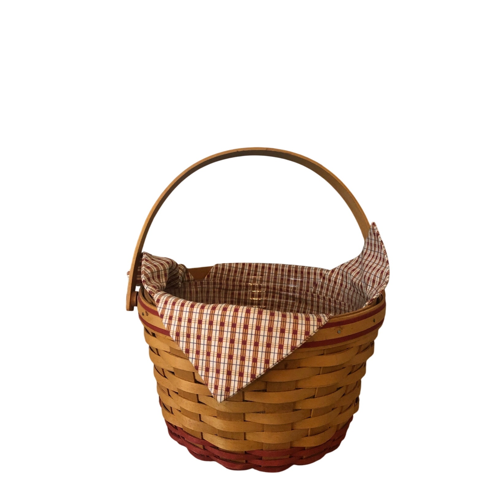 Longaberger 1999 Homestead Apple Basket Liner Protector Set