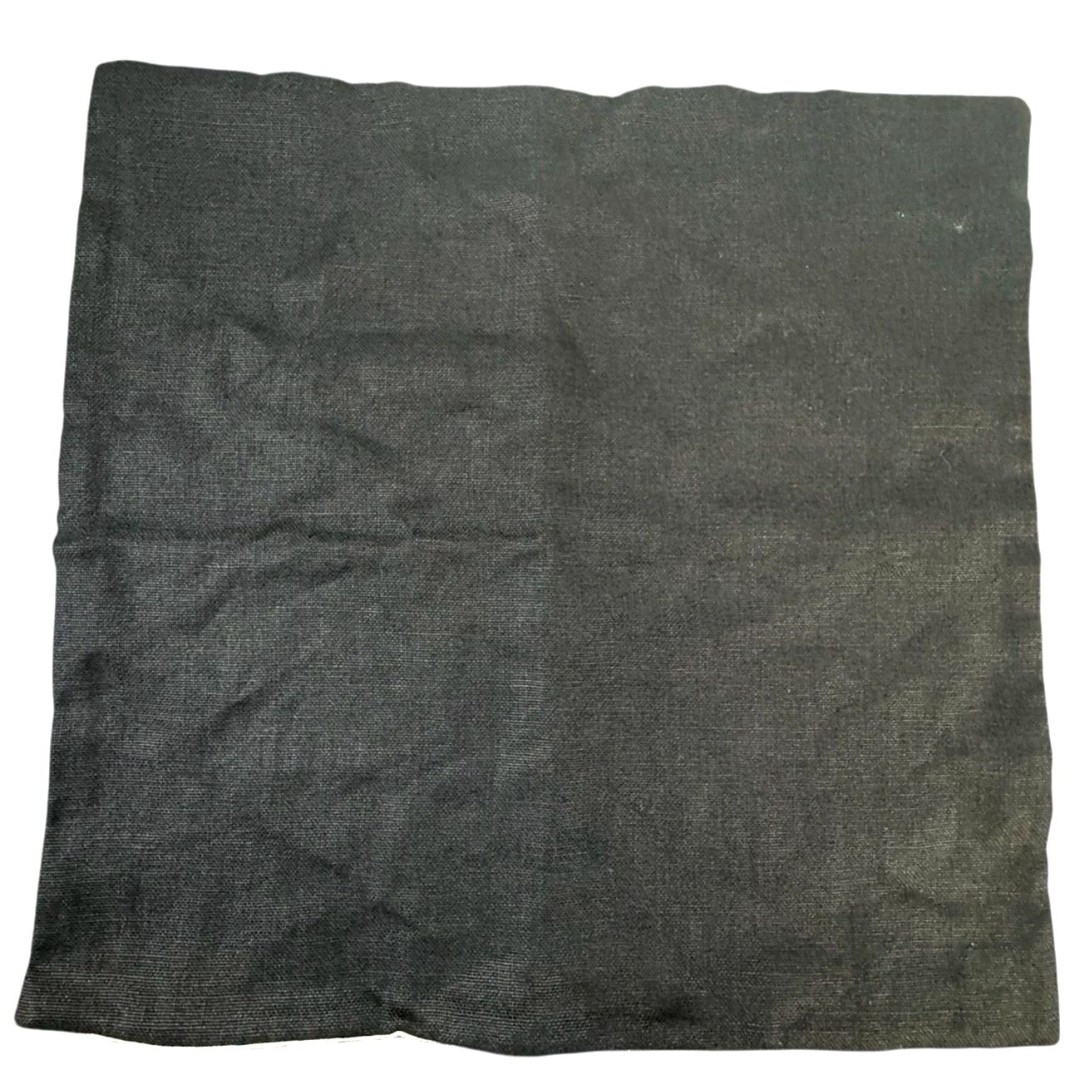 Williams Sonoma Reversible Belgian Linen Pillow Cover 22x22 Black/White NWOT