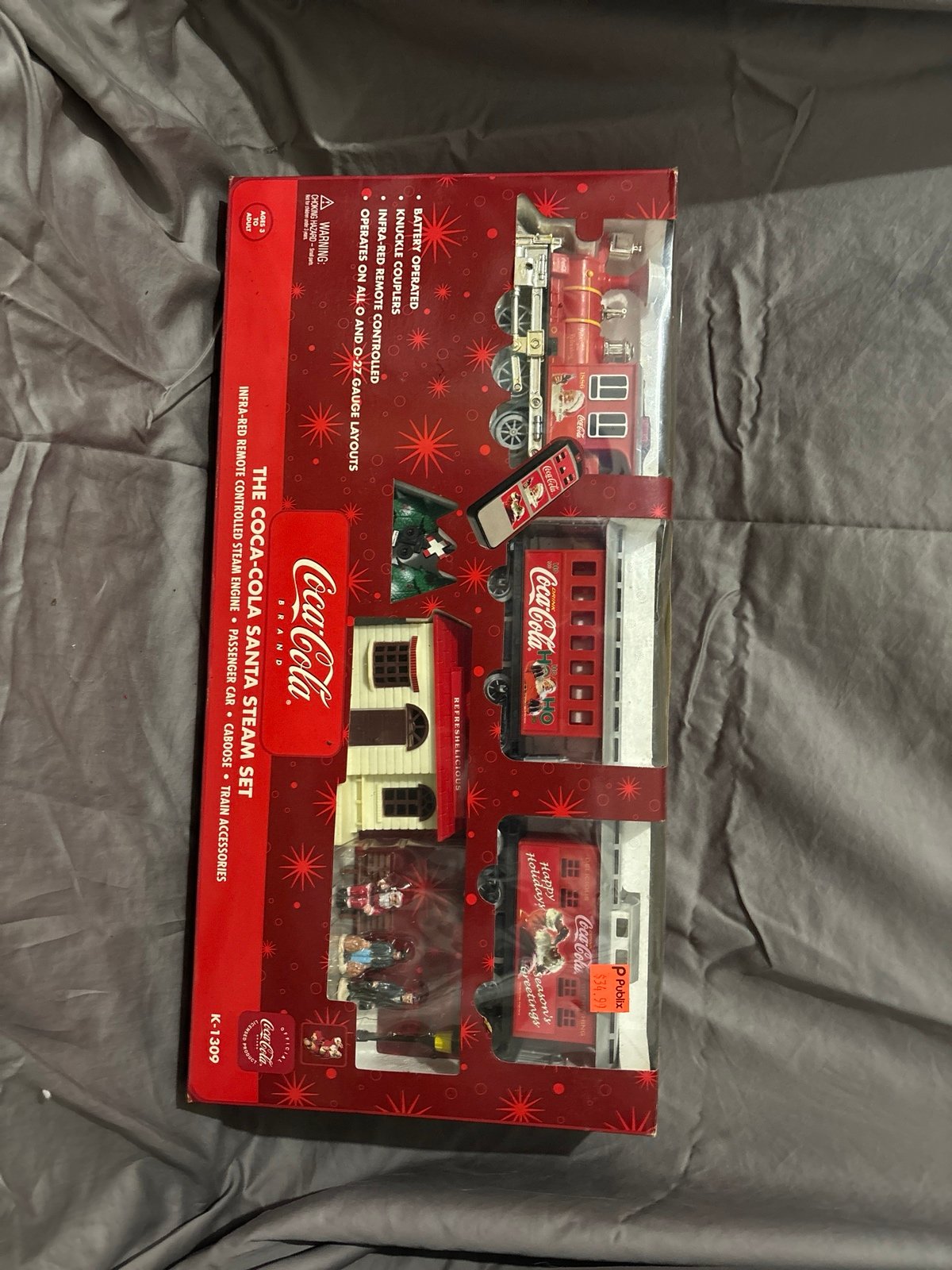 Coca Cola Chrismtas Santa Steam Set