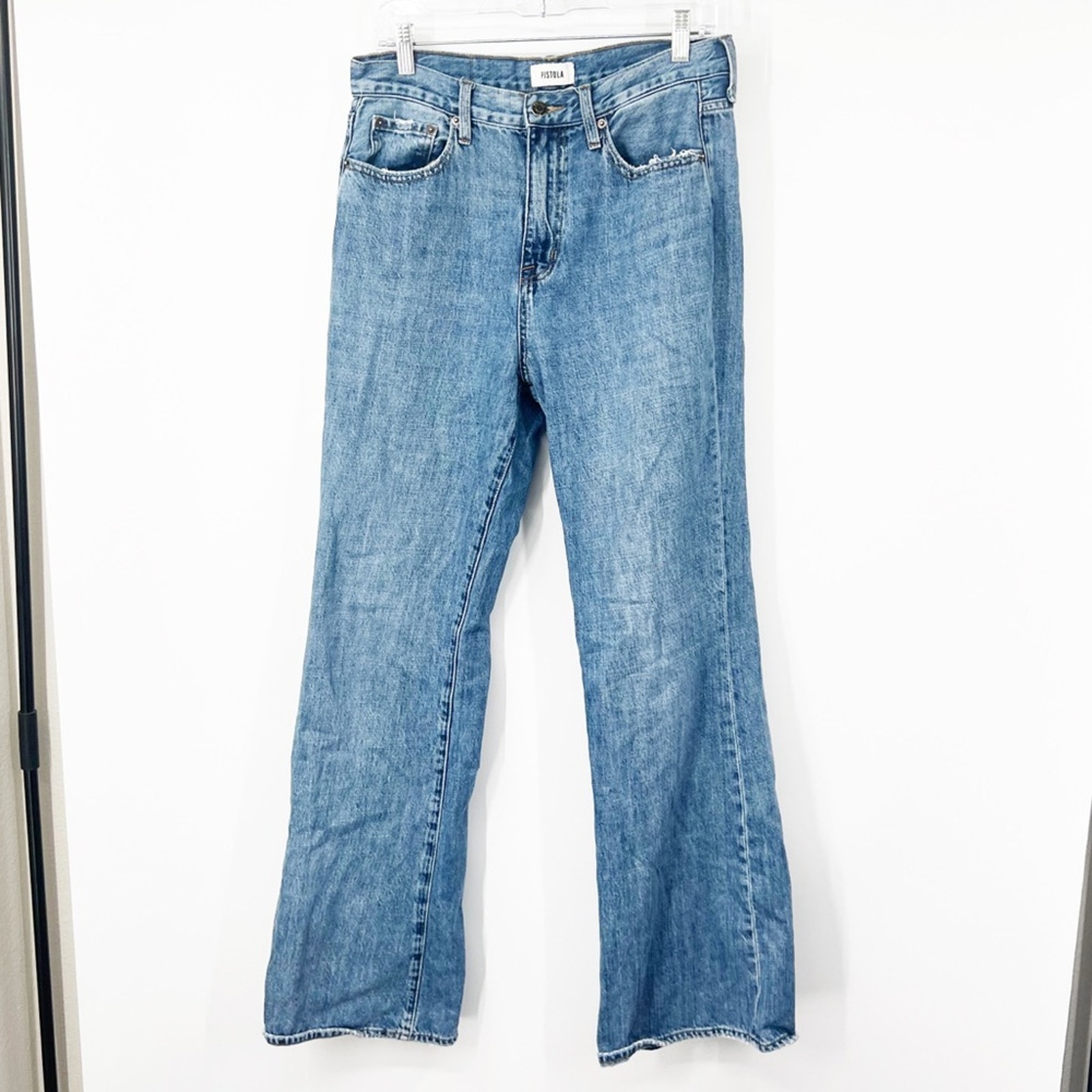 Pistola Stevie High Rise Wide Leg Jeans in Pulse