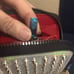 Panettone Silver Double sided Studded Zip Leather Wallet