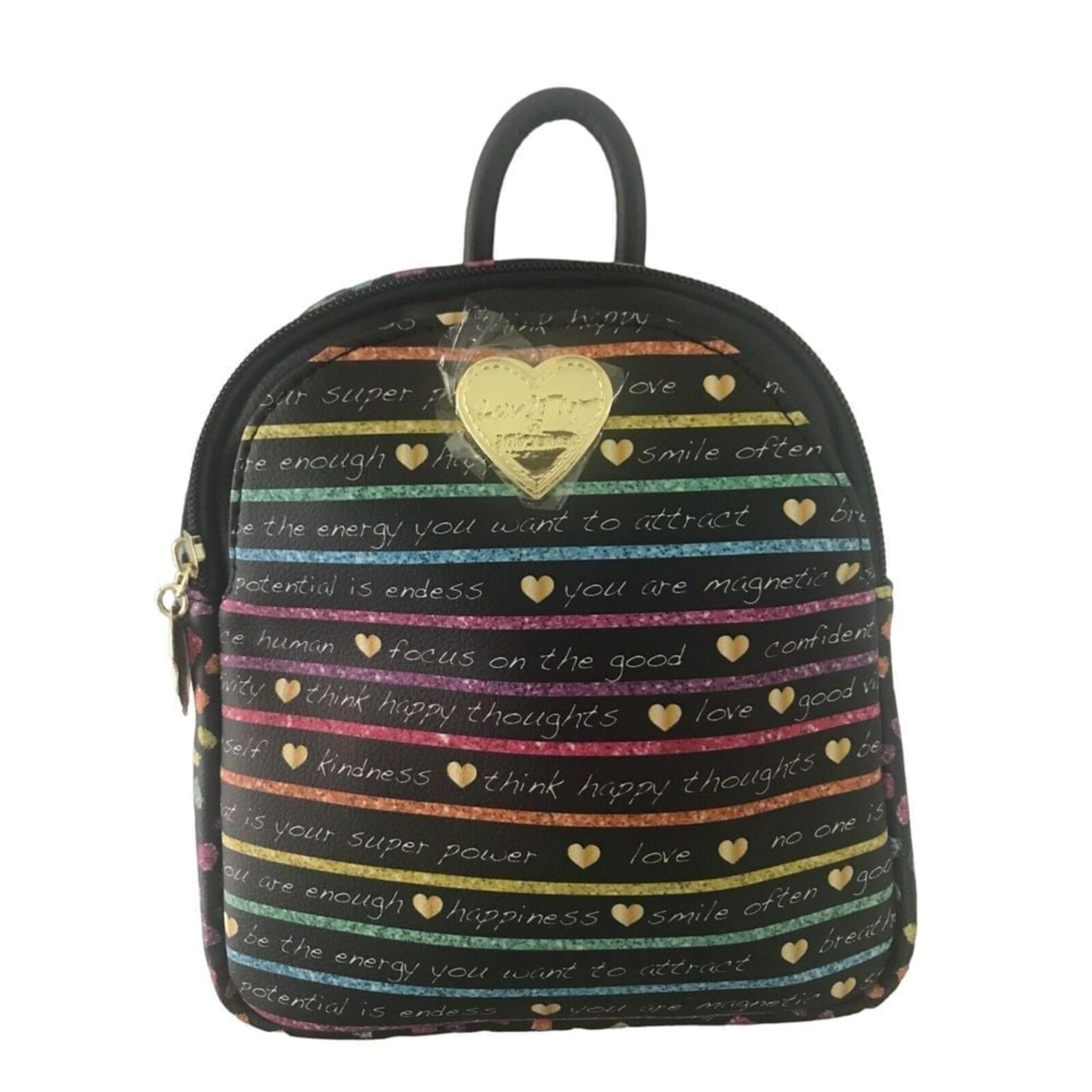 Luv Betsey by Betsey Johnson Backpack Rainbow LB Kamly with Top