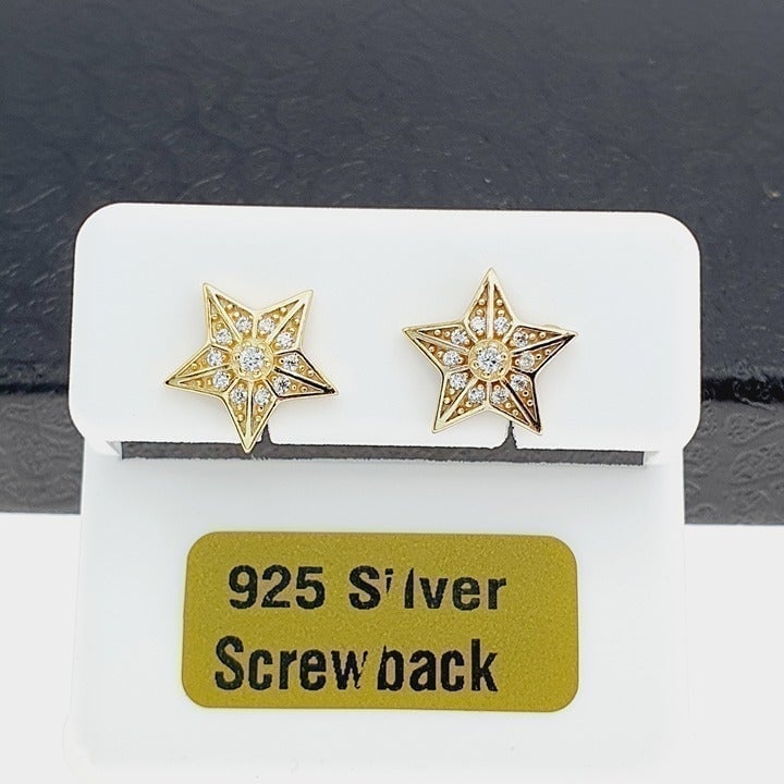 "14K Gold Plated 925 sterling silver luxury CZ Pendant, RJUS2175