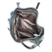 Heshe Black Genuine Pebble Leather Handbag Purse