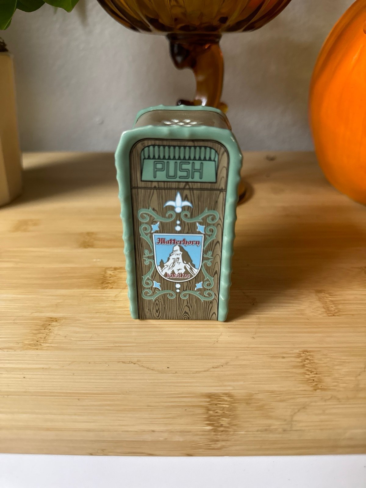 Disney Matterhorn Trash Can Salt or Pepper Shaker NEW
