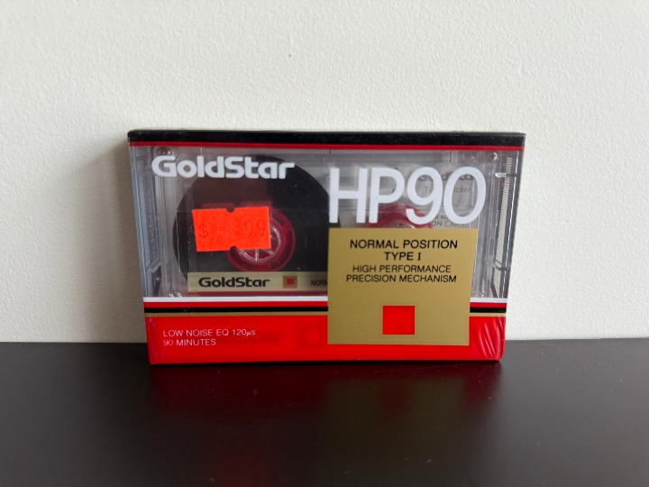 2x GoldStar HP90 SHP90 Type I Cassette Tapes SEALED BLANK NEW (12/each)