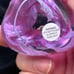 Caithness Pebble Paperweight Scotland Art Glass Neodymium Purple Lilac White