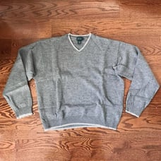 Vintage V-neck Striped Sweater