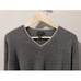 Vintage V-neck Striped Sweater