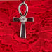 .925 SS // ANKH PENDANT/HERKIMER DIAMOND