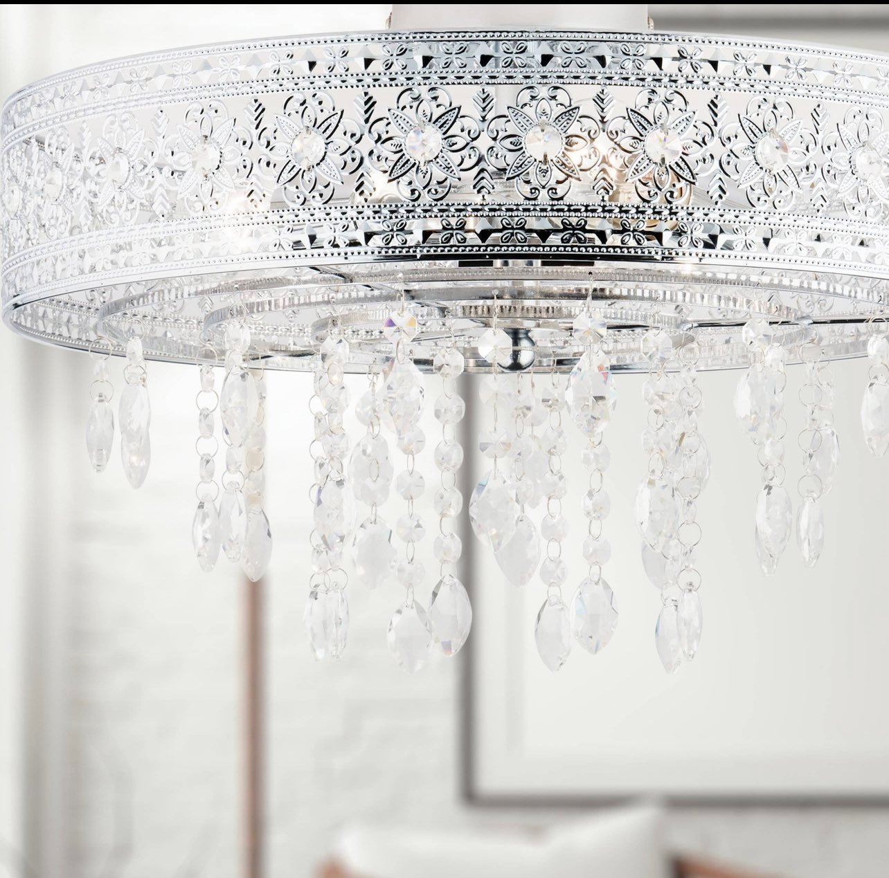 18.25 W Tobin Nickel 3 Light Semi Flush Mount Light Fixture