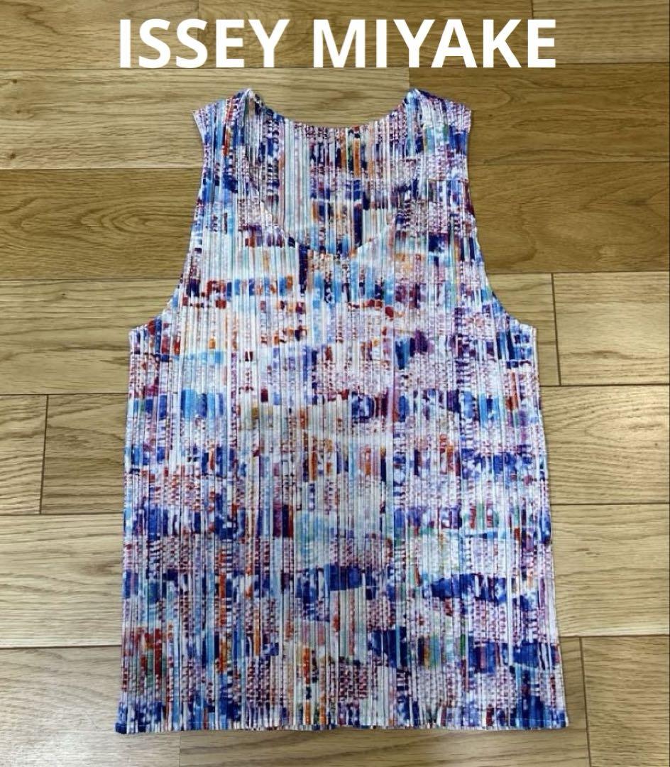 Pleats Please Issey Miyake Sleeveless Multicolor Size 3