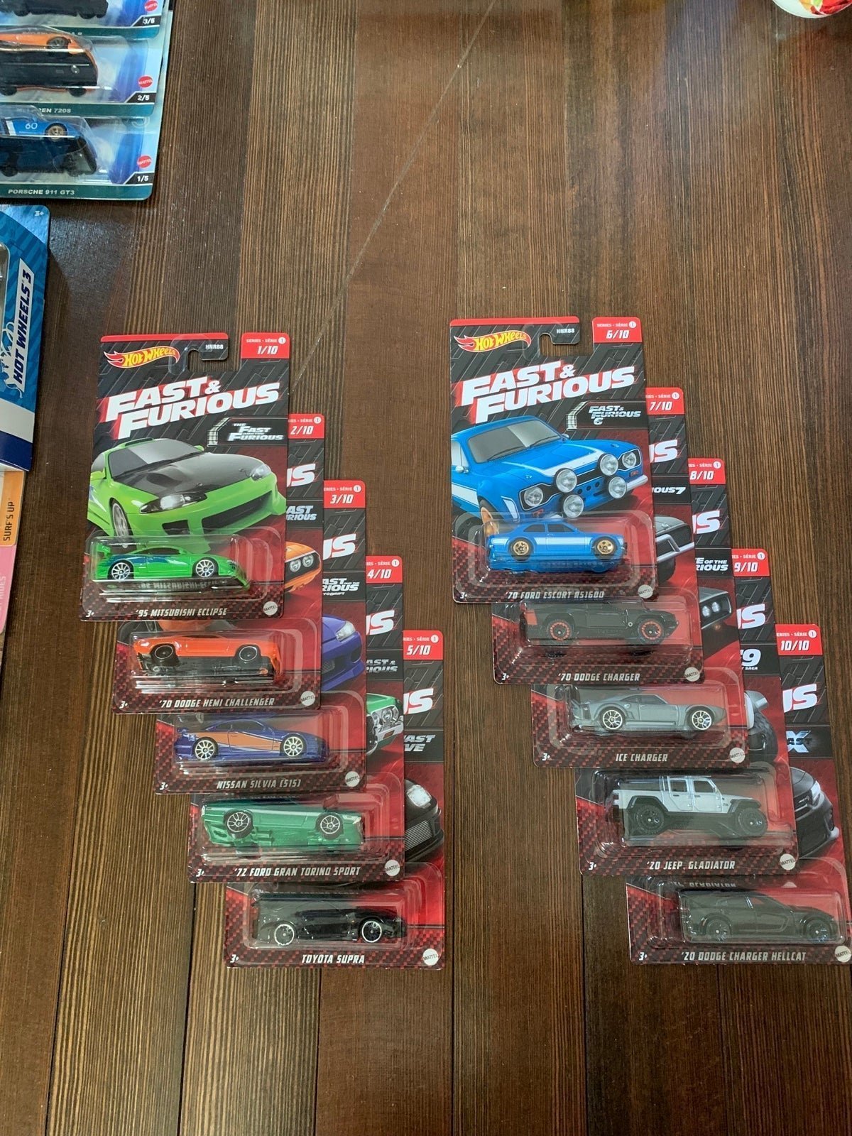 Hot Wheels F&F Set of 10