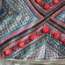21 XXL crochet embroidered beaded pompom ZIPPERCLOSE gold gypsy shoulder