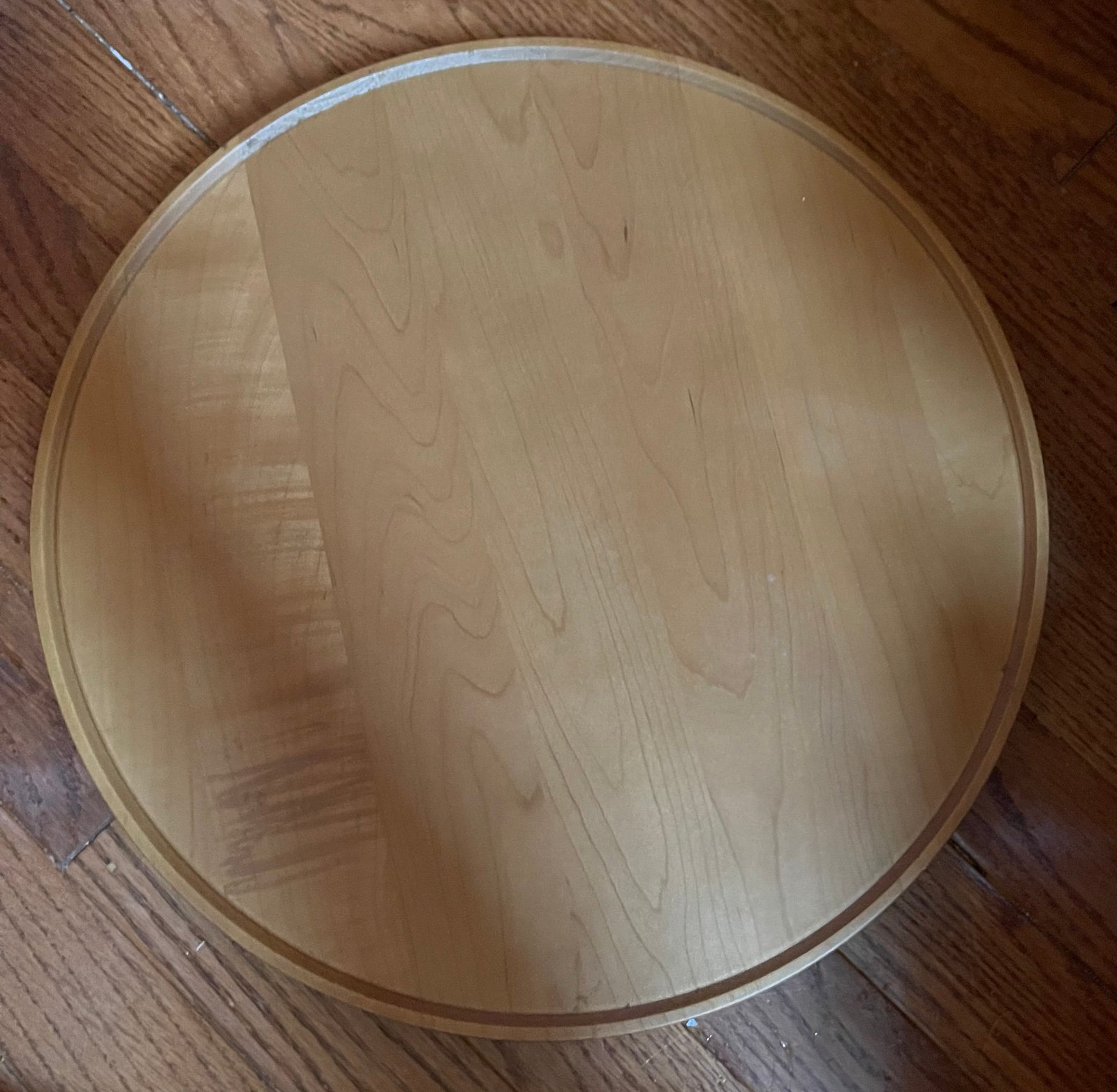 Longaberger Wood Crafts Not-so-LAZY SUSAN 14 Turntable ALL Hardwood Maple