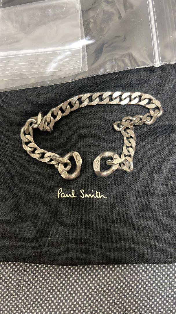 Paul Smith Silver Mixed Chain Bracelet Paul Smith