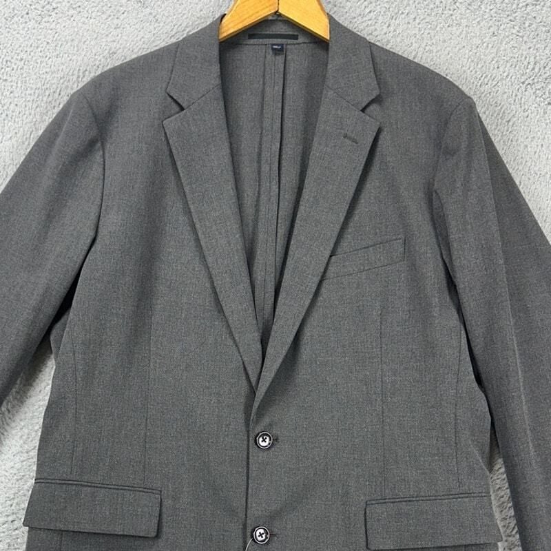 J.Crew Blazer Men 44L Thomson Gray Performance 4-Way Stretch Sport Coat Suit NEW