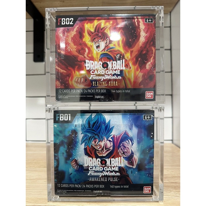 ✨ DRAGON BALL SUPER FUSION WORLD: BLAZING AURA BOOSTER FB02 Acrylic Display Case