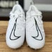 Size 11.5 - Nike Alpha Menace Pro 3 White Football Cleats - (CT6649-105)