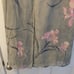 VTG 90s Maxi Skirt Rayon Floral Sage Green Pink Flowers Fairy Whimsical Women 14