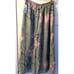 VTG 90s Maxi Skirt Rayon Floral Sage Green Pink Flowers Fairy Whimsical Women 14