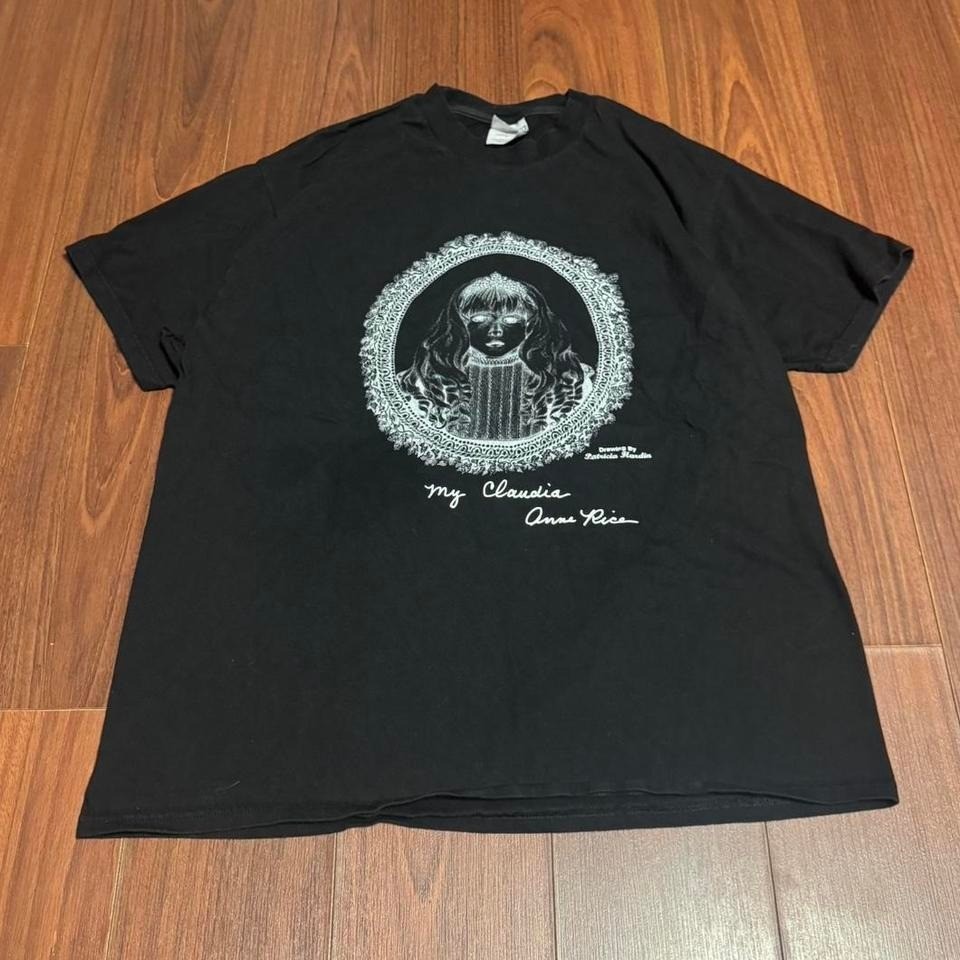 90s Interview with the Vampire Anne Rice My Claudia Art Black Shirt Sz Mens XL