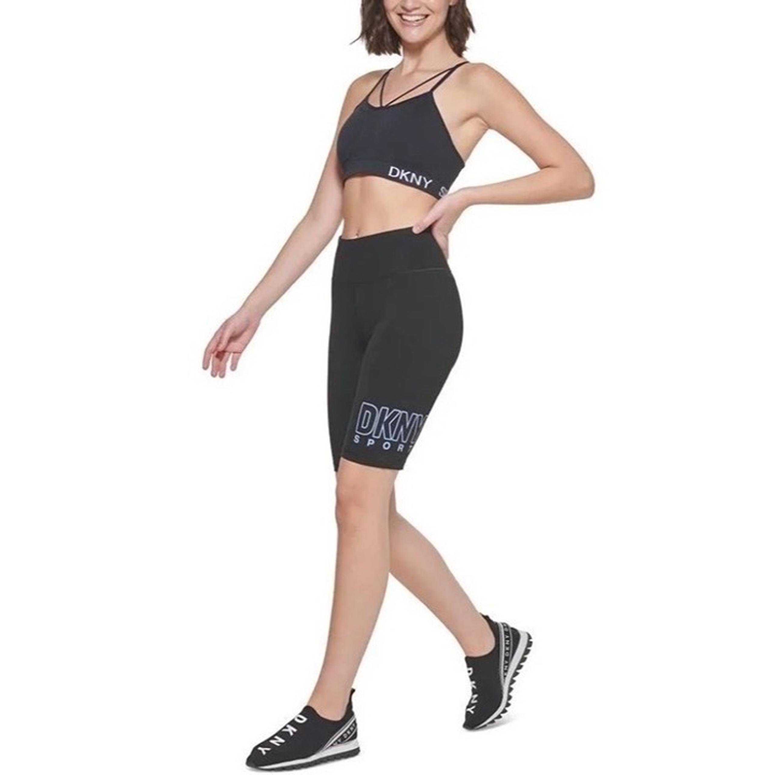 DKNY Women's High Waist Bike Shorts Black Size Small New