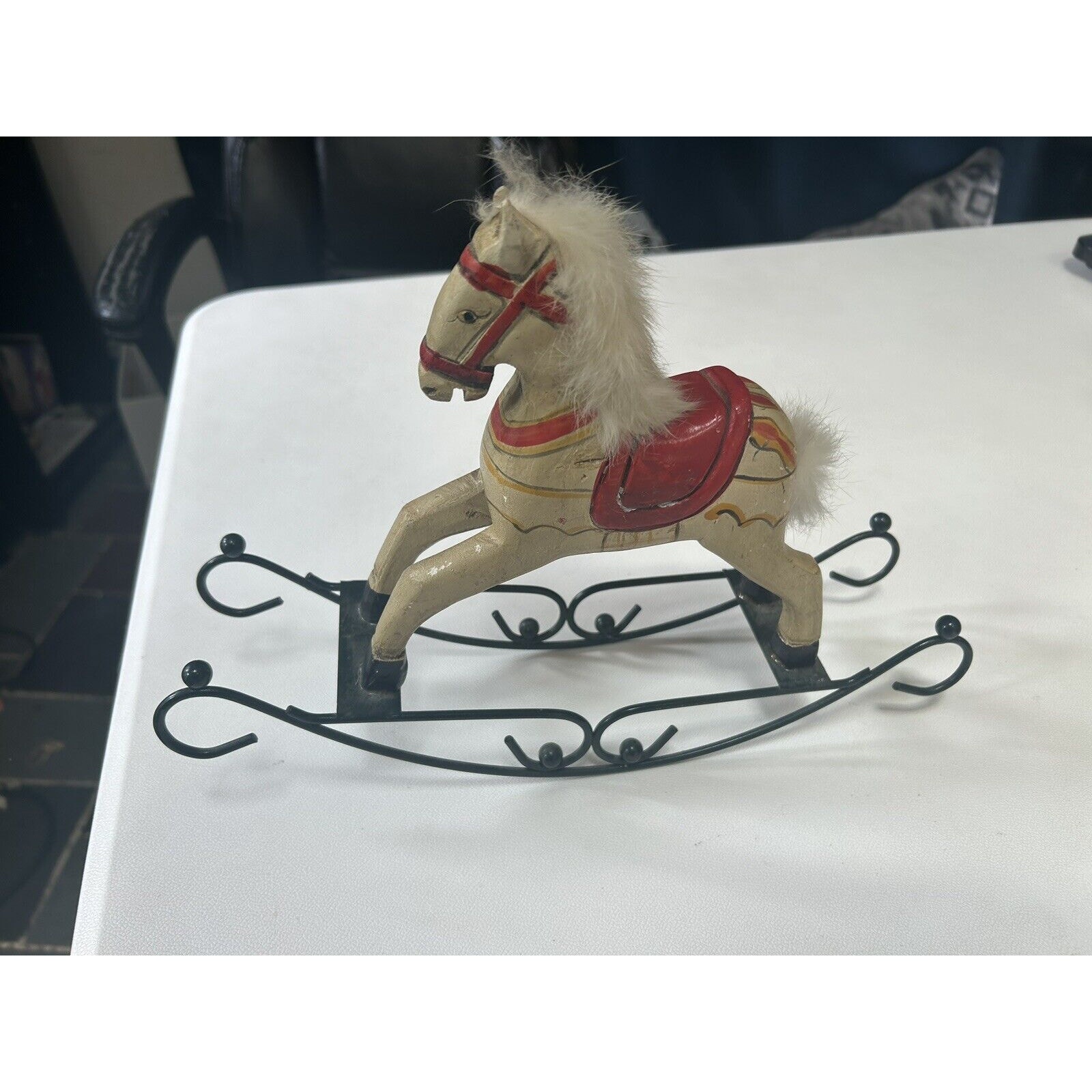 Vintage Hand Painted Rocking Horse 12 By 9