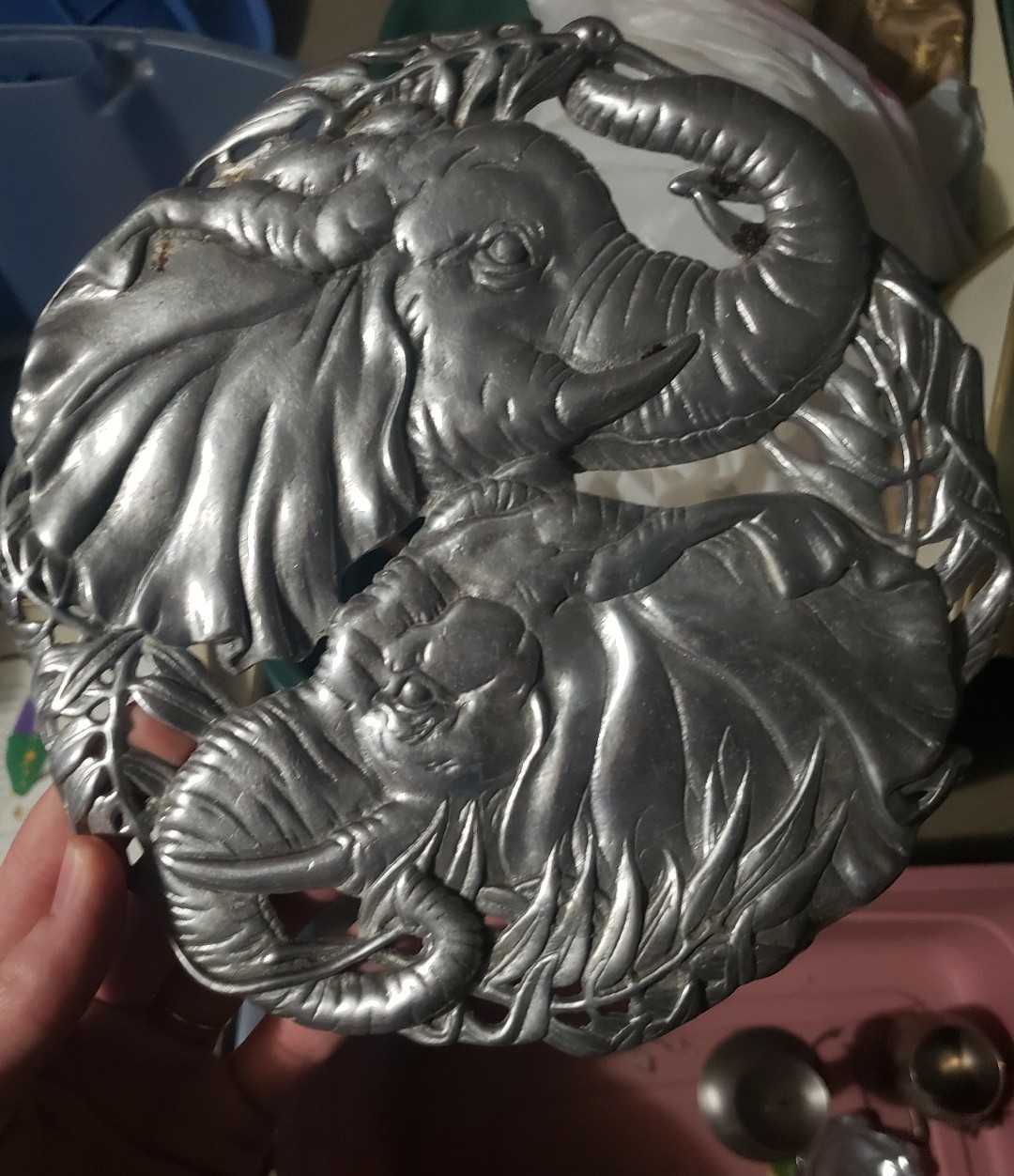 Arthur Court elephant plate