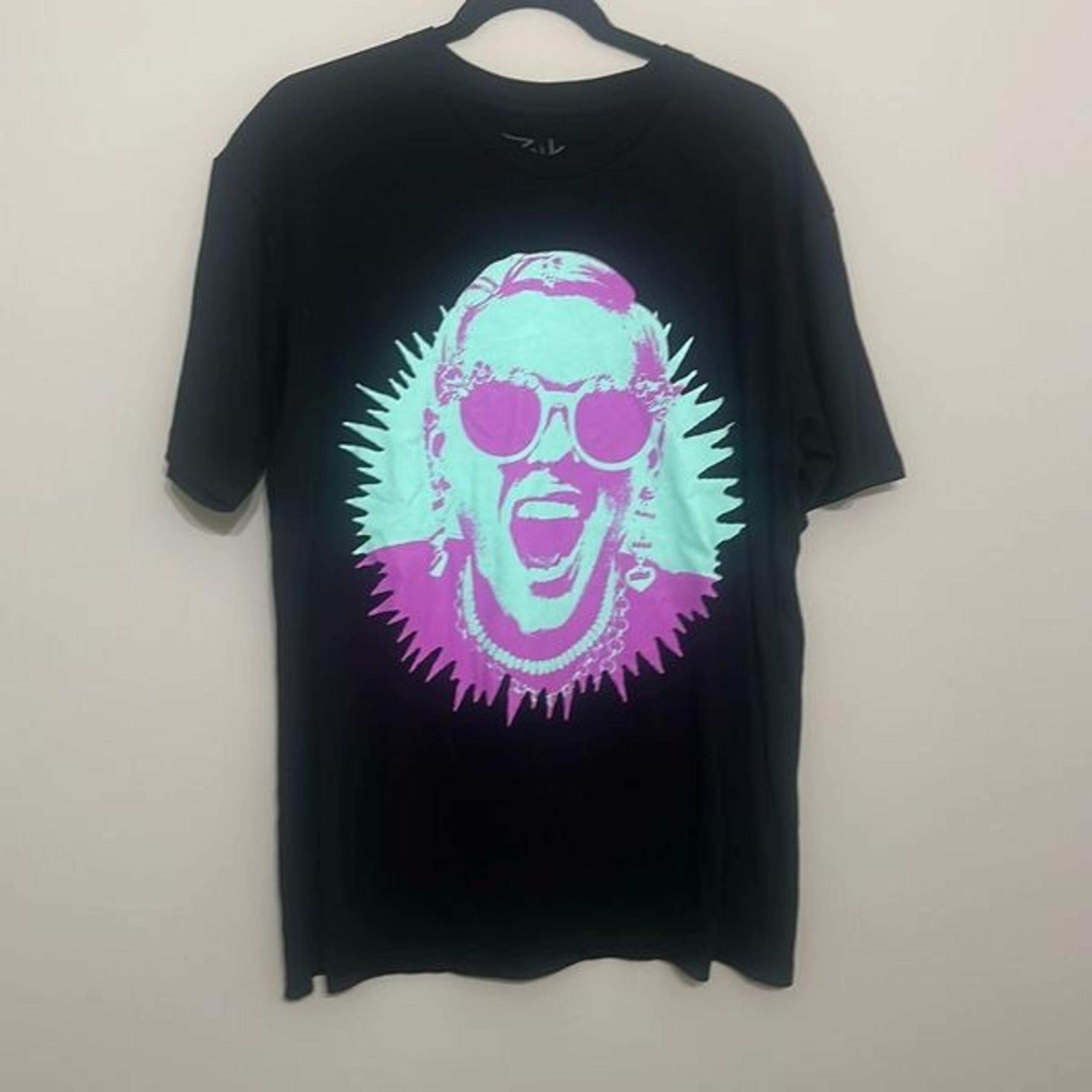 Pink Mens Black Short Sleeve Summer Carnival 2024 USA Tour Concert T-Shirt Large