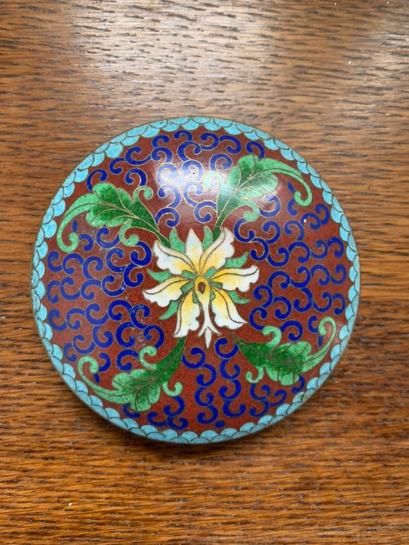 Vintage Hand Painted Trinket Dish