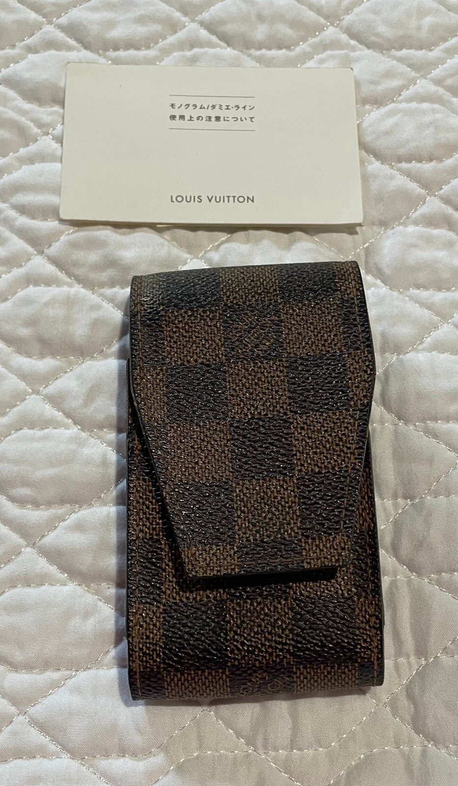 Louis Vuitton Ebene Damier tobacco case cigarette holder