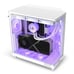 NZXT H6 FLOW RGB Compact Dual-Chamber Mid-Tower Airflow Case, White