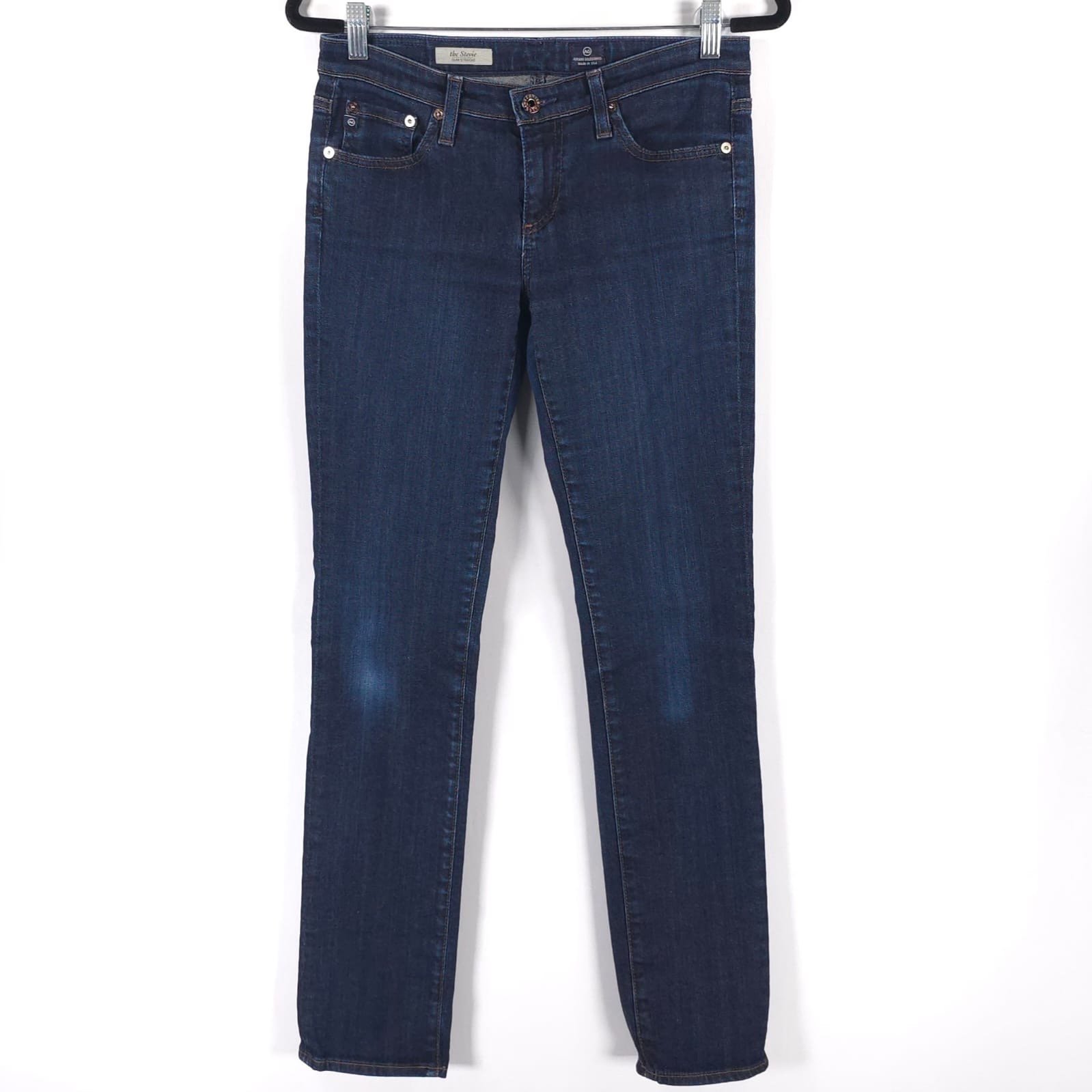 AG ADRIANO GOLDSCHMIED USA MADE The Stevie Slim Straight Jeans Size 28R