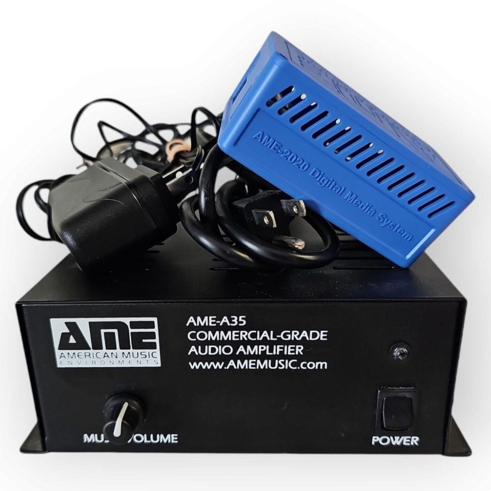 AME American Music Environments AME-2020 Digital Media System AME-A35 Amplifier