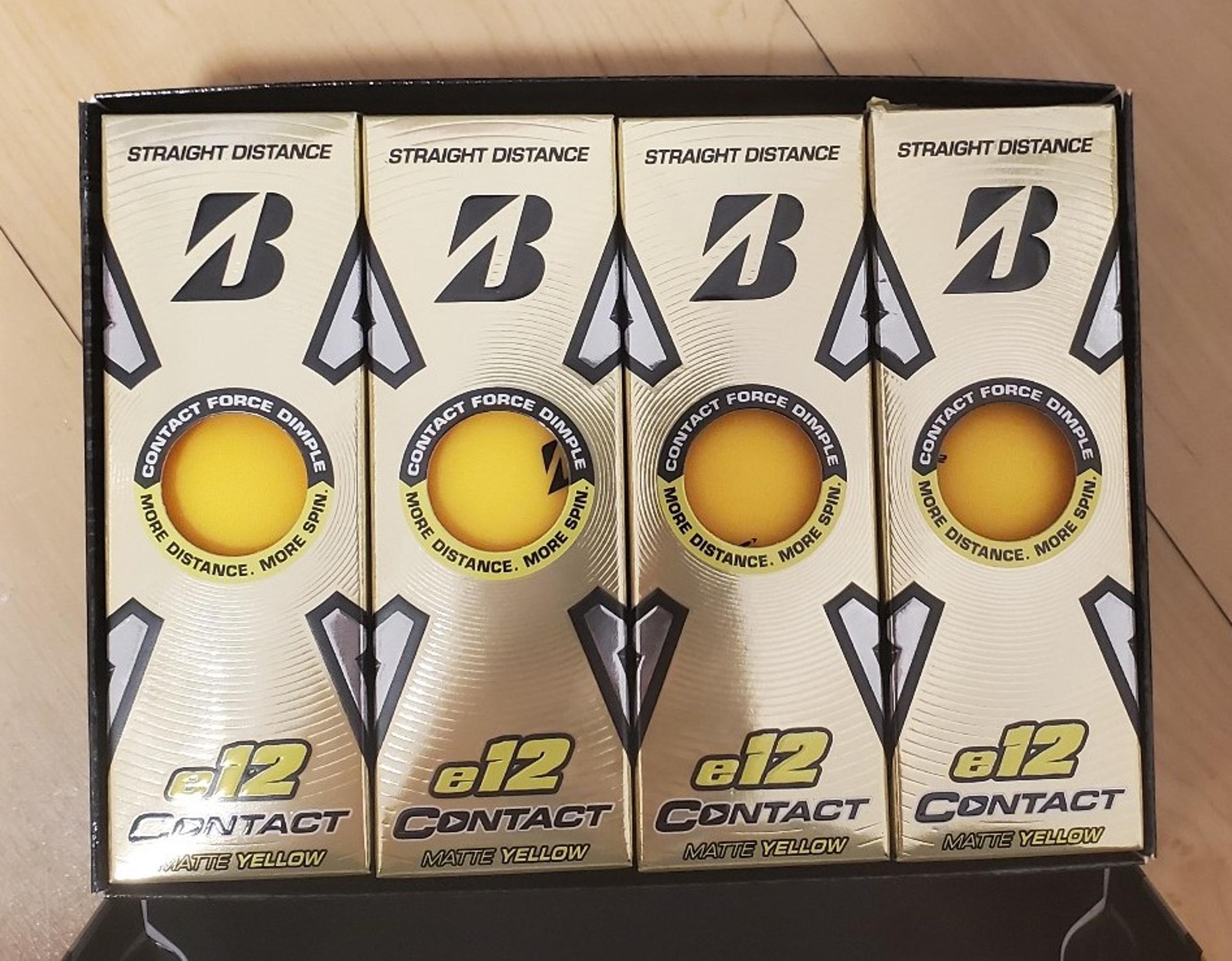 Golf Balls Bridgestone yellow 12 pack NEW