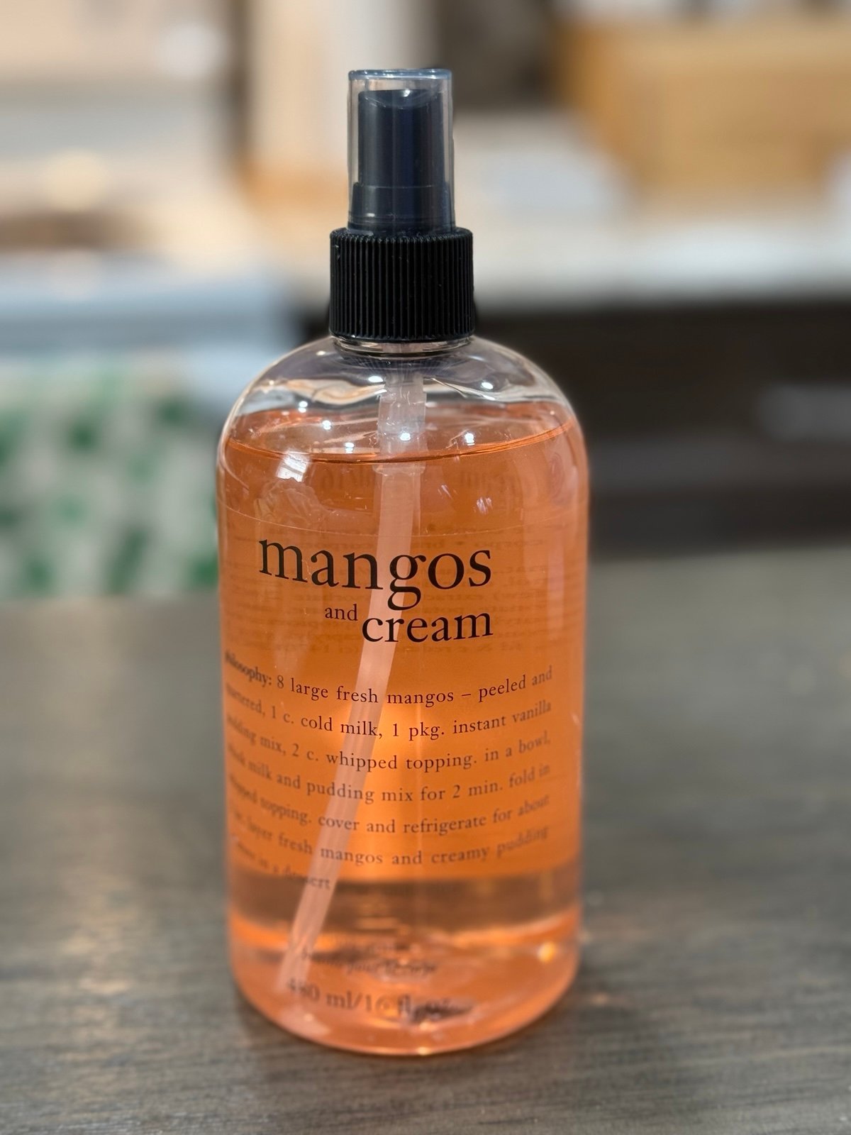 Philosophy Mangos And Cream Body Spritz 16 fl oz With Sprayer Very Rare HTF