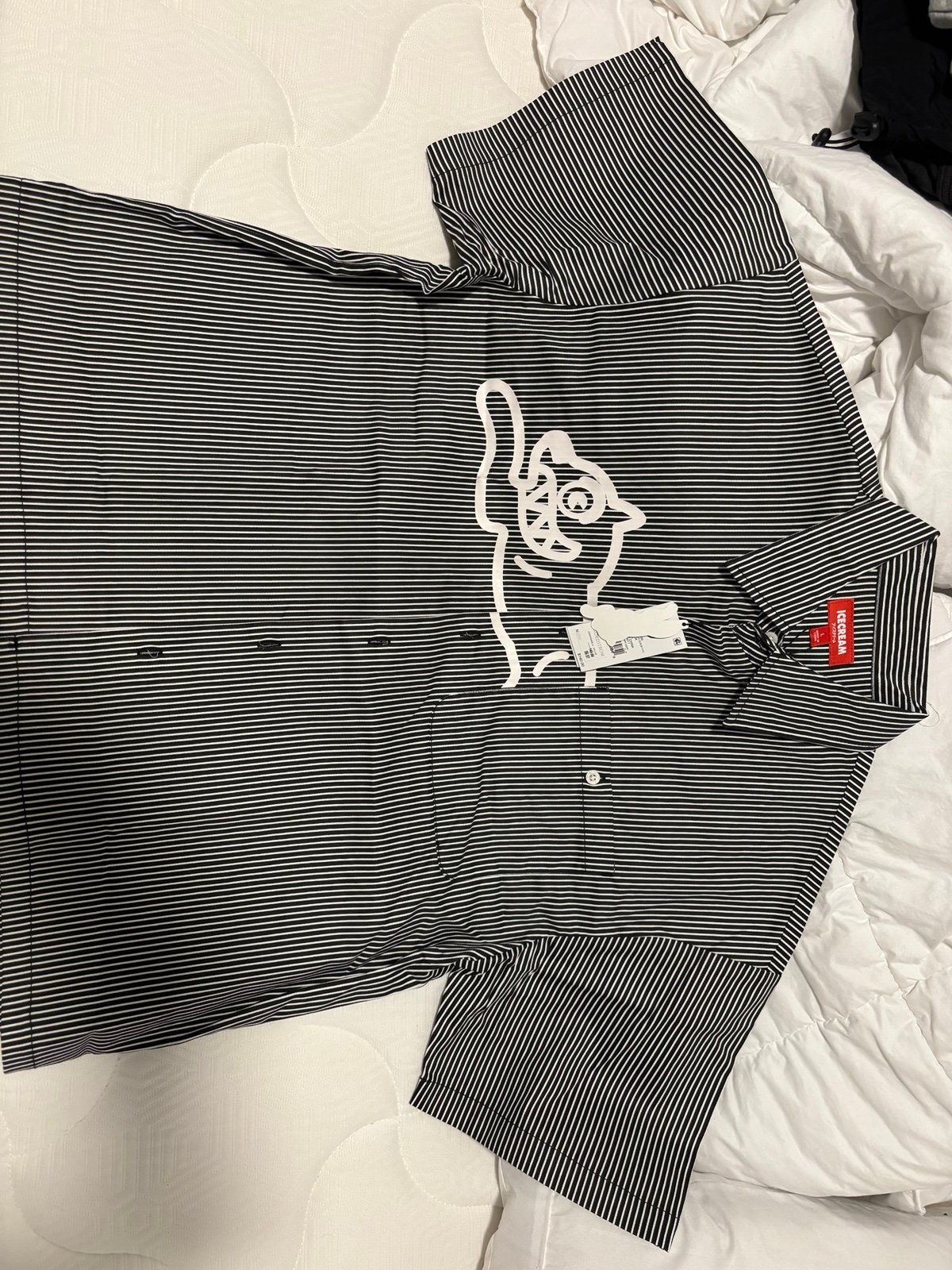 Ice cream bbc Short Sleeve WOVEN (CROP FIT)