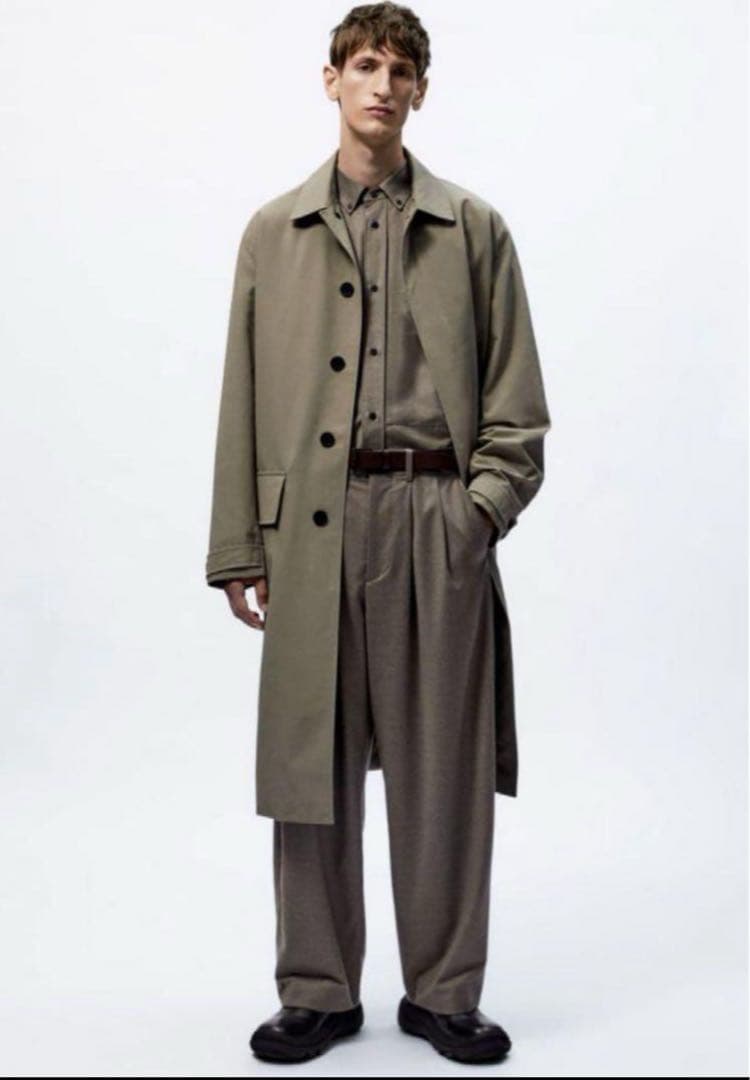 ZARA Studio Nicholson Water Repellent Trench Coat, Size S