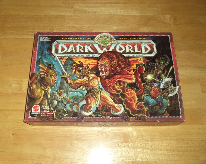 Dark World Board Game 1992 Mattel *NEAR COMPLETE* Vintage 1990s 90s