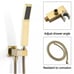 Bronze Shower System 12inch Brushed Gold Faucet Mixer Trim Kit (Valve Included)