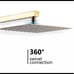 Bronze Shower System 12inch Brushed Gold Faucet Mixer Trim Kit (Valve Included)