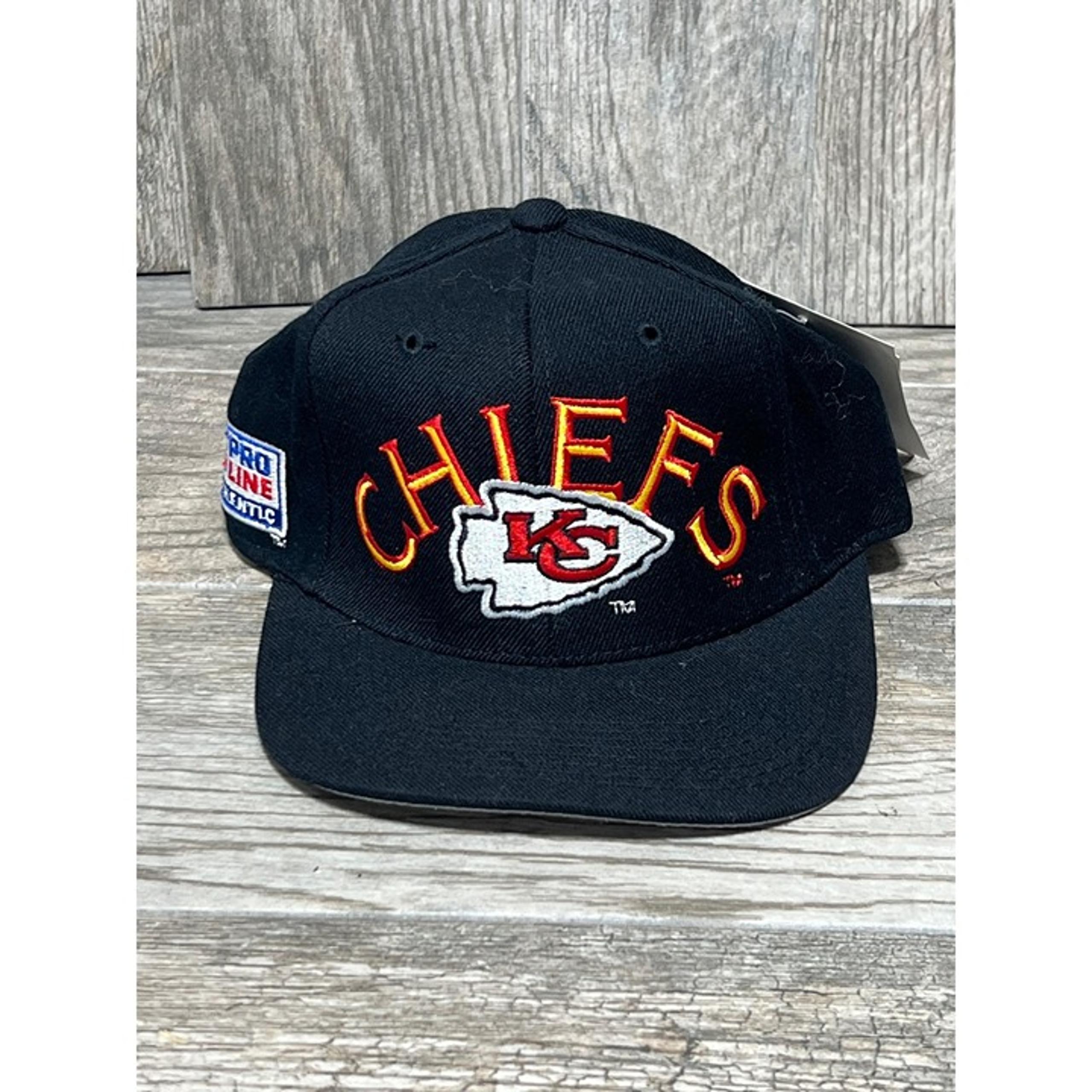 Vintage Kansas City Chiefs Fitted Hat S/M 90s NFL Pro NEW KC - Sports Specialties