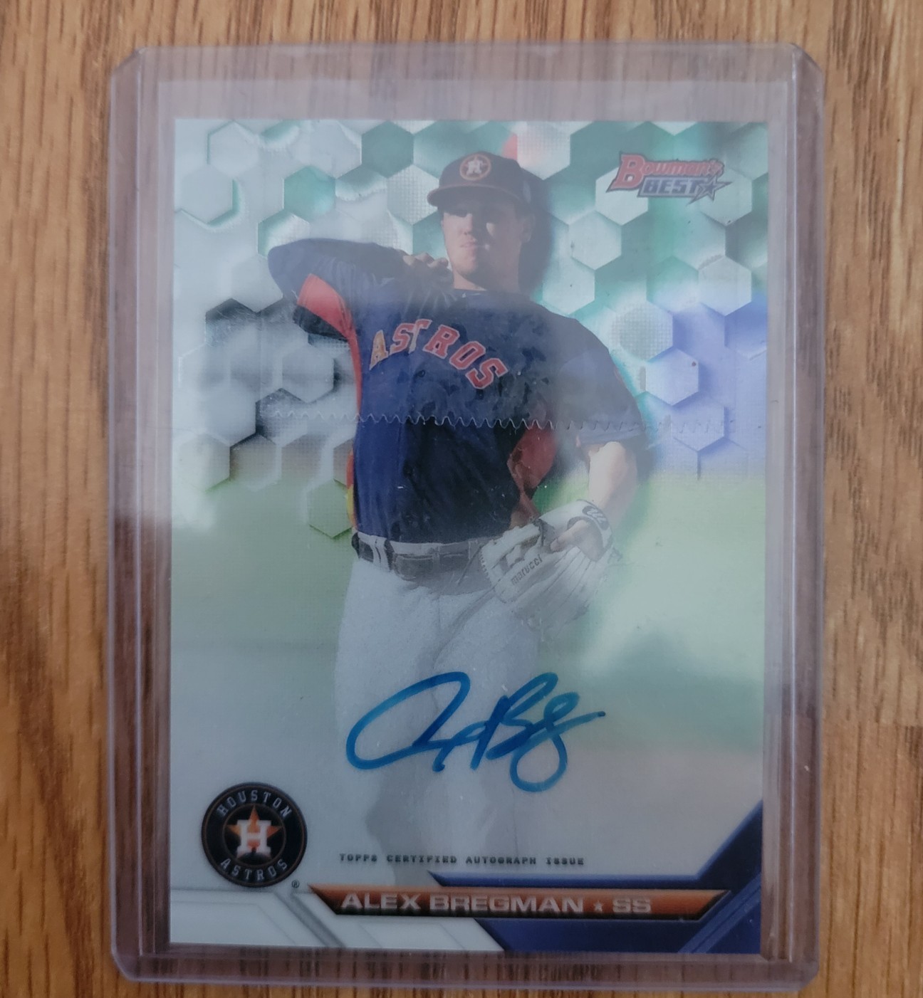Alex Bregman 2016 Bowmans Best auto rc Boston Red Sox Houston Astros