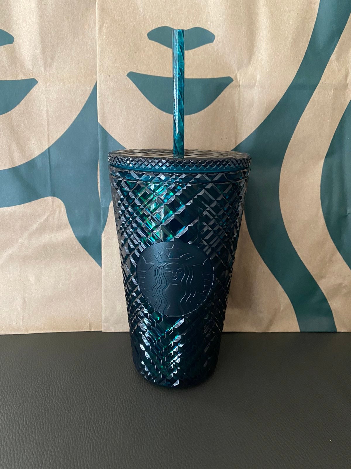 Starbucks Tumbler - Green Jeweled - Holiday 2021 - Grande - 16oz