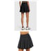 WeWoreWhat Womens NWT Black Pleated Tennis Skirt Size L shorts built in
