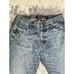 VTG Y2K Ed Hardy Button Fly Denim Jeans Mens Size 32 32x32 Dark Wash Distressed