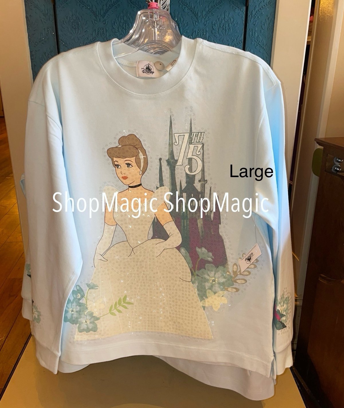 Disney Cinderella Fashion Pullover Sweatshirt for Women – 75th Anniversary